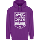 The Vikings Valknut Symbol Valhalla Lions Mens 80% Cotton Hoodie Purple