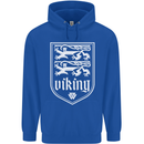 The Vikings Valknut Symbol Valhalla Lions Mens 80% Cotton Hoodie Royal Blue