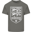The Vikings Valknut Symbol Valhalla Lions Mens Cotton T-Shirt Tee Top Charcoal