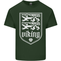 The Vikings Valknut Symbol Valhalla Lions Mens Cotton T-Shirt Tee Top Forest Green