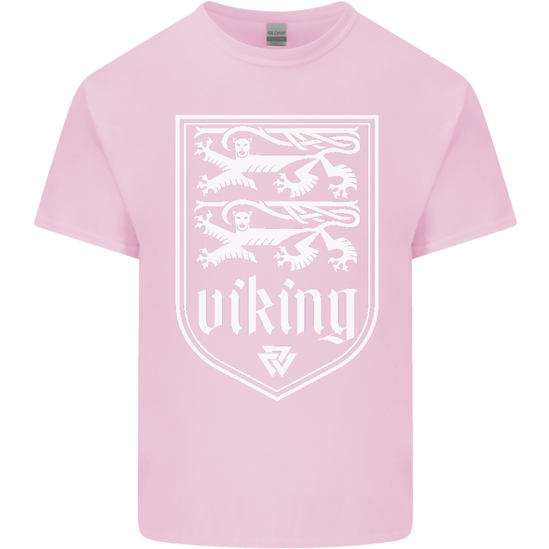 The Vikings Valknut Symbol Valhalla Lions Mens Cotton T-Shirt Tee Top Light Pink