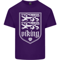 The Vikings Valknut Symbol Valhalla Lions Mens Cotton T-Shirt Tee Top Purple