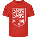 The Vikings Valknut Symbol Valhalla Lions Mens Cotton T-Shirt Tee Top Red