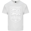 The Vikings Valknut Symbol Valhalla Lions Mens Cotton T-Shirt Tee Top White