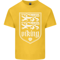 The Vikings Valknut Symbol Valhalla Lions Mens Cotton T-Shirt Tee Top Yellow