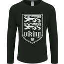 The Vikings Valknut Symbol Valhalla Lions Mens Long Sleeve T-Shirt Black