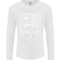 The Vikings Valknut Symbol Valhalla Lions Mens Long Sleeve T-Shirt White