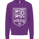 The Vikings Valknut Symbol Valhalla Lions Mens Sweatshirt Jumper Purple