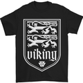 The Vikings Valknut Symbol Valhalla Lions Mens T-Shirt Cotton Gildan Black