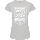 The Vikings Valknut Symbol Valhalla Lions Womens Petite Cut T-Shirt Sports Grey