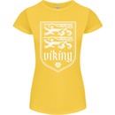 The Vikings Valknut Symbol Valhalla Lions Womens Petite Cut T-Shirt Yellow