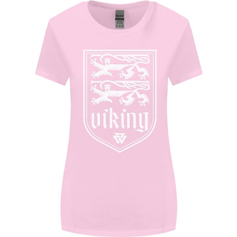 The Vikings Valknut Symbol Valhalla Lions Womens Wider Cut T-Shirt Light Pink