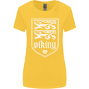 The Vikings Valknut Symbol Valhalla Lions Womens Wider Cut T-Shirt Yellow