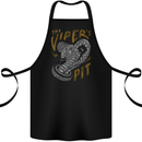 The Vipers Pit Motorcycle Motorbike Biker Cotton Apron 100% Organic Black