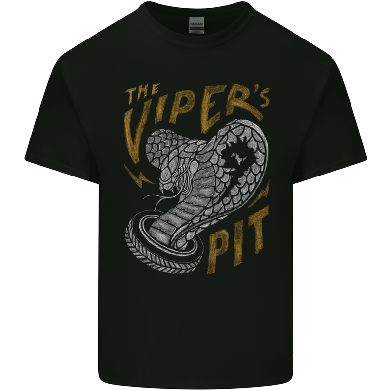 The Vipers Pit Motorcycle Motorbike Biker Mens Cotton T-Shirt Tee Top Black