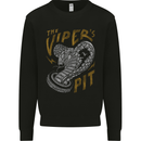 The Vipers Pit Motorcycle Motorbike Biker Mens Sweatshirt Jumper Black