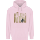 The Walking Mum Funny Mothers Day Mummy Childrens Kids Hoodie Light Pink
