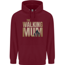 The Walking Mum Funny Mothers Day Mummy Childrens Kids Hoodie Maroon