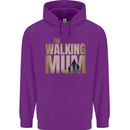 The Walking Mum Funny Mothers Day Mummy Childrens Kids Hoodie Purple