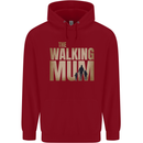 The Walking Mum Funny Mothers Day Mummy Childrens Kids Hoodie Red