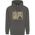 The Walking Mum Funny Mothers Day Mummy Childrens Kids Hoodie Storm Grey