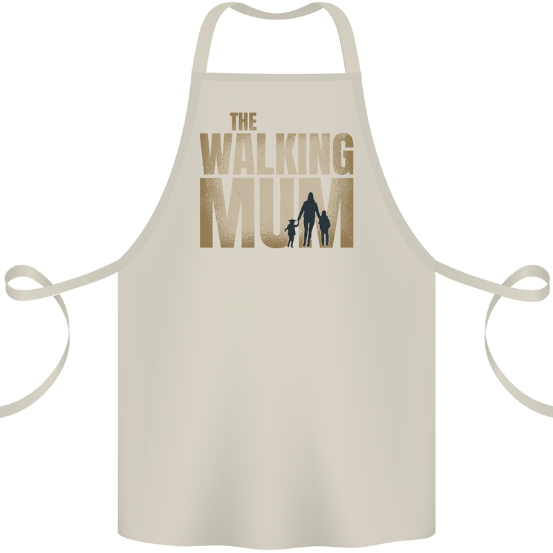 The Walking Mum Funny Mothers Day Mummy Cotton Apron 100% Organic Natural
