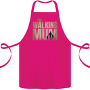 The Walking Mum Funny Mothers Day Mummy Cotton Apron 100% Organic Pink