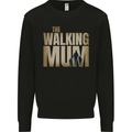 The Walking Mum Funny Mothers Day Mummy Kids Sweatshirt Jumper Black