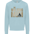 The Walking Mum Funny Mothers Day Mummy Kids Sweatshirt Jumper Light Blue