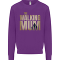 The Walking Mum Funny Mothers Day Mummy Kids Sweatshirt Jumper Purple