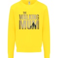 The Walking Mum Funny Mothers Day Mummy Kids Sweatshirt Jumper Yellow