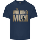 The Walking Mum Funny Mothers Day Mummy Kids T-Shirt Childrens Navy Blue