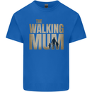 The Walking Mum Funny Mothers Day Mummy Kids T-Shirt Childrens Royal Blue