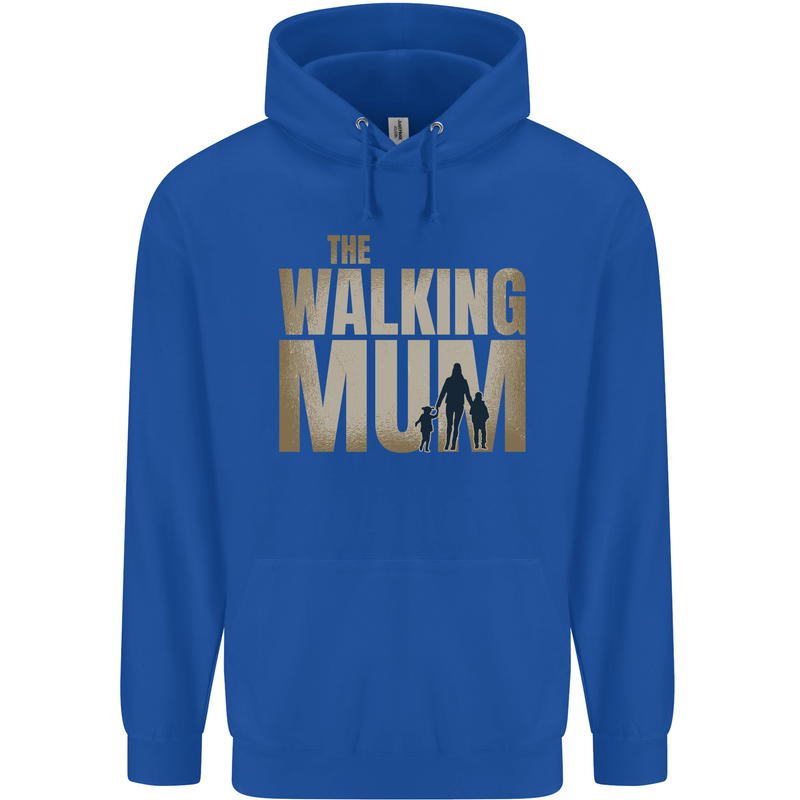 The Walking Mum Funny Mothers Day Mummy Mens 80% Cotton Hoodie Royal Blue
