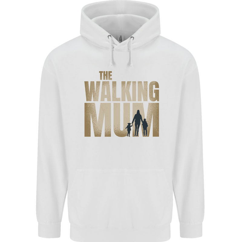The Walking Mum Funny Mothers Day Mummy Mens 80% Cotton Hoodie White