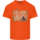 The Walking Mum Funny Mothers Day Mummy Mens Cotton T-Shirt Tee Top Orange