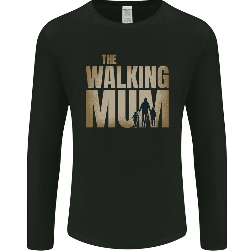 The Walking Mum Funny Mothers Day Mummy Mens Long Sleeve T-Shirt Black