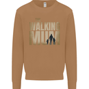 The Walking Mum Funny Mothers Day Mummy Mens Sweatshirt Jumper Caramel Latte