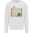 The Walking Mum Funny Mothers Day Mummy Mens Sweatshirt Jumper White