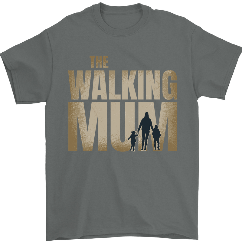 The Walking Mum Funny Mothers Day Mummy Mens T-Shirt 100% Cotton Charcoal