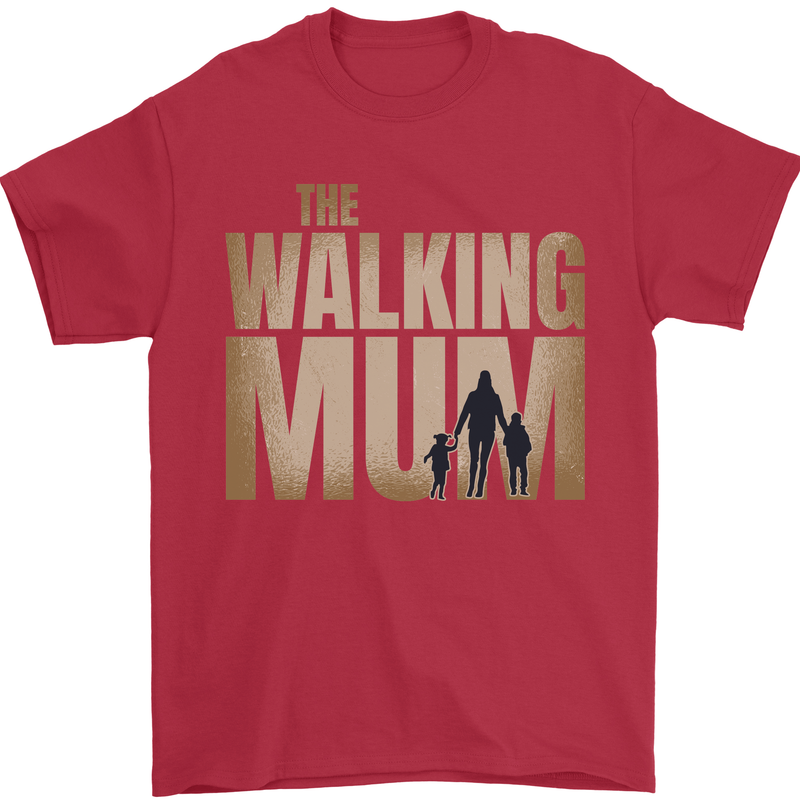 The Walking Mum Funny Mothers Day Mummy Mens T-Shirt 100% Cotton Red
