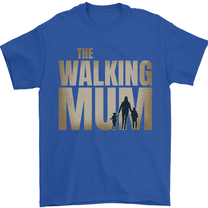 The Walking Mum Funny Mothers Day Mummy Mens T-Shirt 100% Cotton Royal Blue