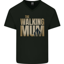 The Walking Mum Funny Mothers Day Mummy Mens V-Neck Cotton T-Shirt Black