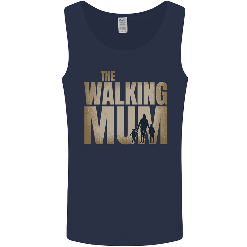 The Walking Mum Funny Mothers Day Mummy Mens Vest Tank Top Navy Blue