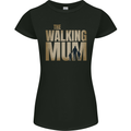 The Walking Mum Funny Mothers Day Mummy Womens Petite Cut T-Shirt Black