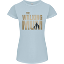 The Walking Mum Funny Mothers Day Mummy Womens Petite Cut T-Shirt Light Blue
