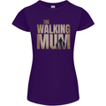 The Walking Mum Funny Mothers Day Mummy Womens Petite Cut T-Shirt Purple