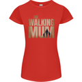 The Walking Mum Funny Mothers Day Mummy Womens Petite Cut T-Shirt Red