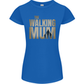 The Walking Mum Funny Mothers Day Mummy Womens Petite Cut T-Shirt Royal Blue