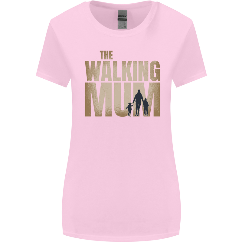 The Walking Mum Funny Mothers Day Mummy Womens Wider Cut T-Shirt Light Pink